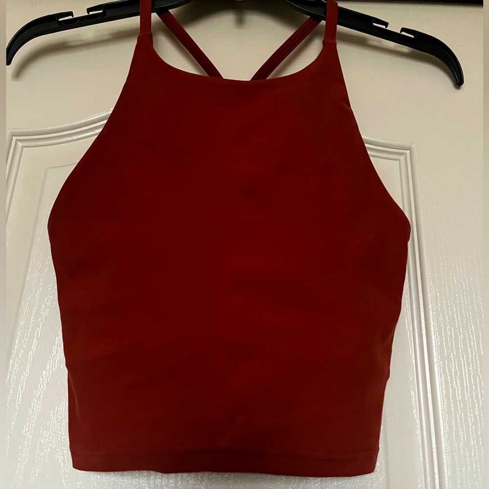 Old navy active halter tank, red